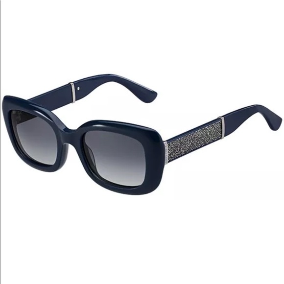 Jimmy Choo Accessories - Jimmy Choo Vinny Navy Glitter Sunglasses 17590